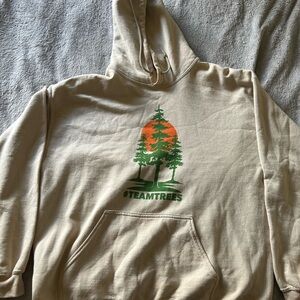 Team Trees Cream Hoodie